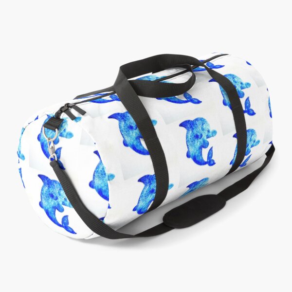 Cartoon Dolphin Duffle Bag
