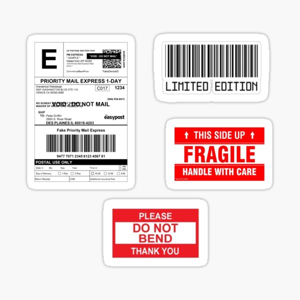 Sticker Fragile Redbubble