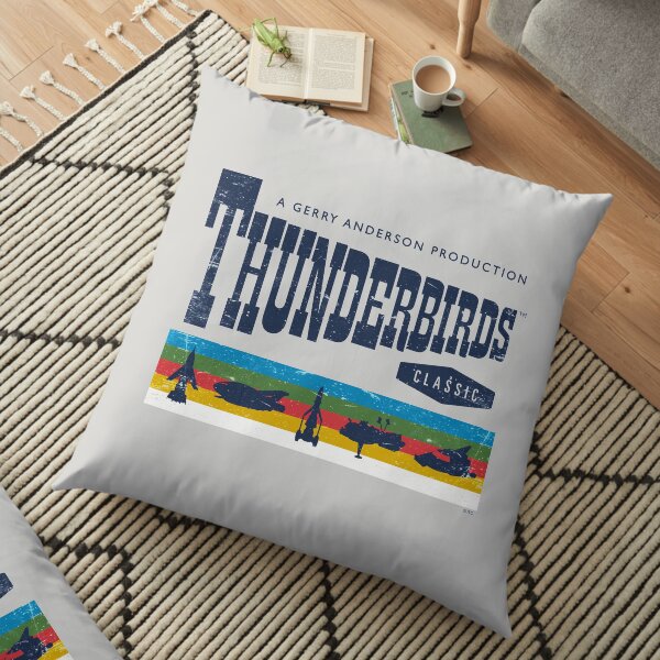 Thunderbirds Classic Logo and Birds Floor Pillow