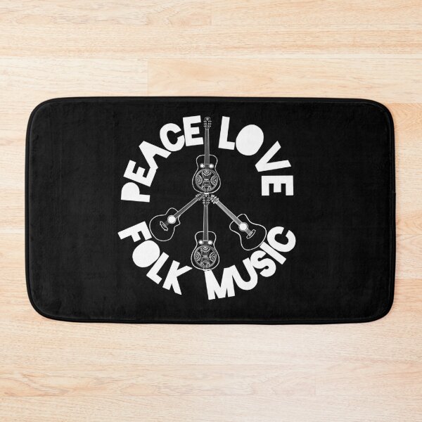 Item preview, Peace, Love, and Folk Music Peace Sign, in white designed and sold by Anna Dreams_Art.
