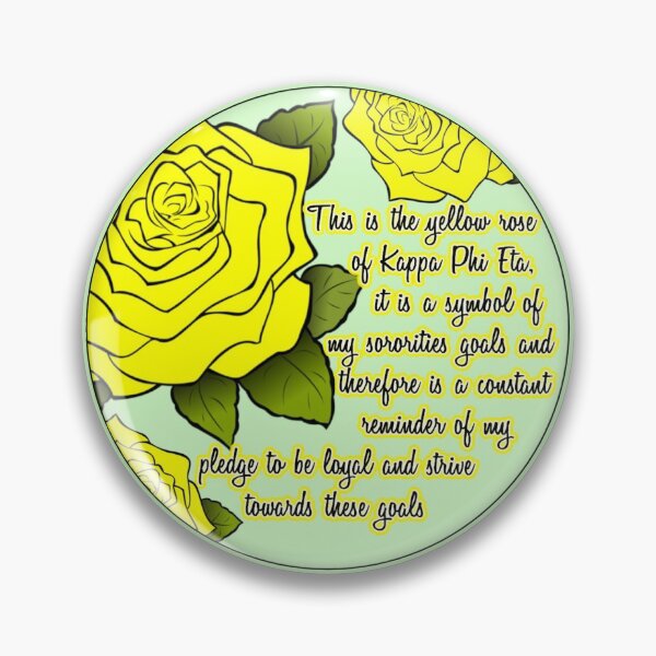 Item preview, Kappa Phi Eta Yellow Rose designed and sold by artbysydsyd.