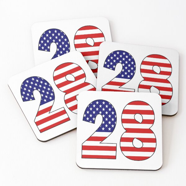 Item preview, Number 28 with USA flag on the background designed and sold by AllShirts21.