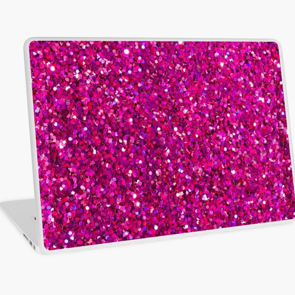 Pink glitter shop laptop case