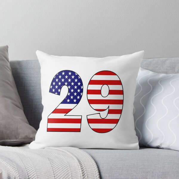 Item preview, Number 29 with USA flag on the background designed and sold by AllShirts21.