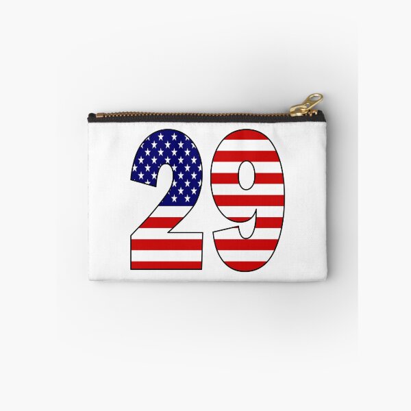 Item preview, Number 29 with USA flag on the background designed and sold by AllShirts21.