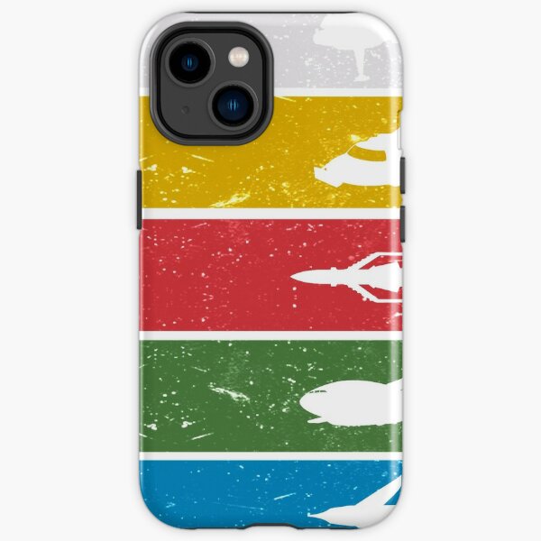 Thunderbirds Classic - Birds Silhouettes on Stripes iPhone Tough Case