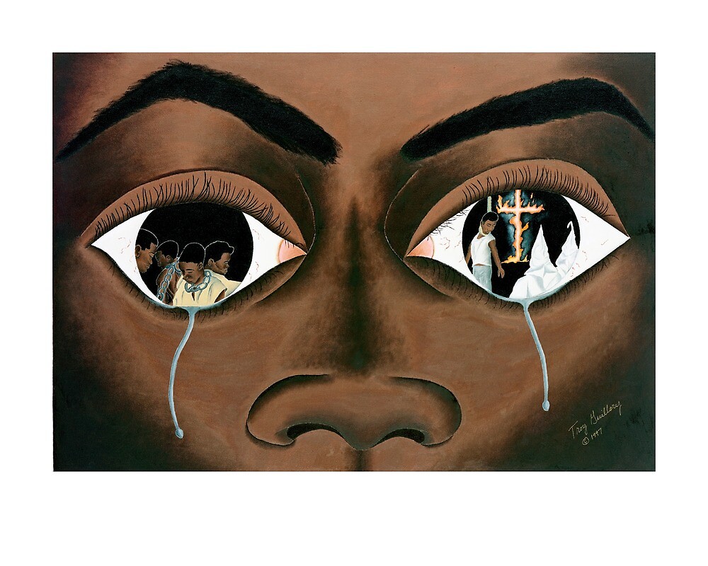 "Tears of a Black Man" by Troy Guillory Redbubble