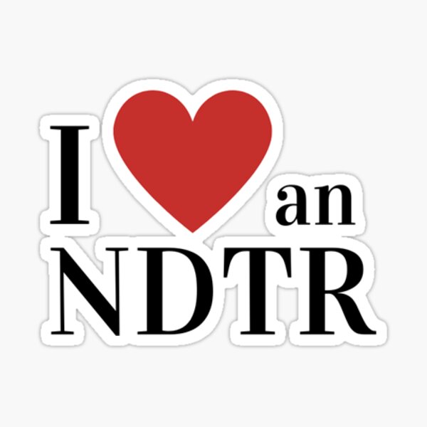 I Love An NDTR Sticker