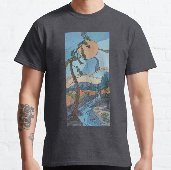 Art Nouveau/ Folk Fusion Summer at the River Classic T-Shirt