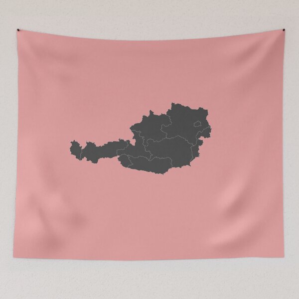 Item preview, Austria country flag map colourfull  designed and sold by rashadat.