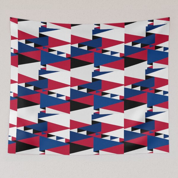 Item preview, Abstract geometric triangles - USA flag designed and sold by Beyond Words.