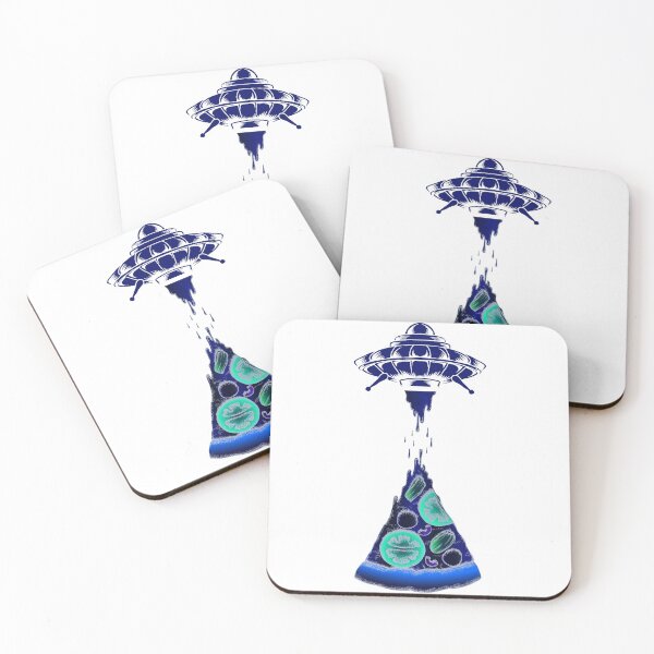 Item preview, UFO Alien Pizza designed and sold by Feather of art  ⭐⭐⭐⭐⭐.