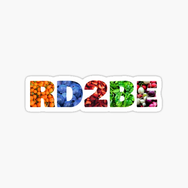 RD2Be Fruits and Veggies Sticker