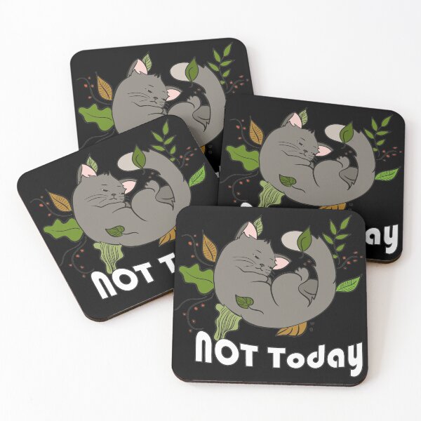 Item preview, Lazy Cat Half Asleep Not Today designed and sold by AxzoGerman.
