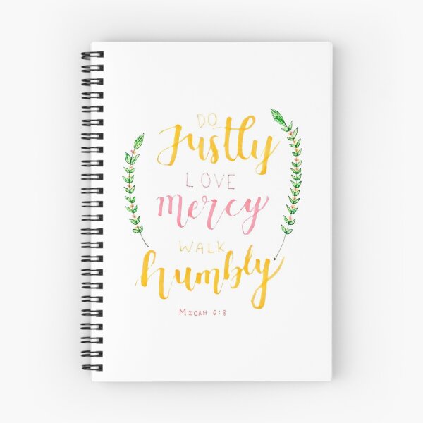 Item preview, Do Justly Love Mercy Walk Humbly Micah 6:8 Bible Verse designed and sold by faithful-ink.