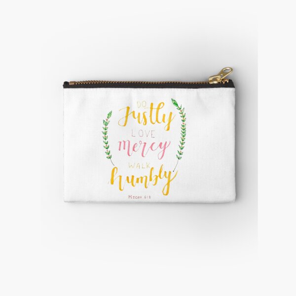 Item preview, Do Justly Love Mercy Walk Humbly Micah 6:8 Bible Verse designed and sold by faithful-ink.