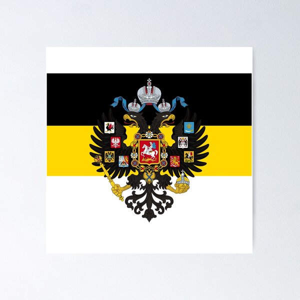 Russian empire stylised flag Poster for Sale by AidanMDesigns
