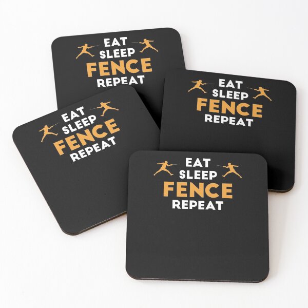 Item preview, Eat Sleep Fencing Repeat Fencer Gift designed and sold by jeffded.