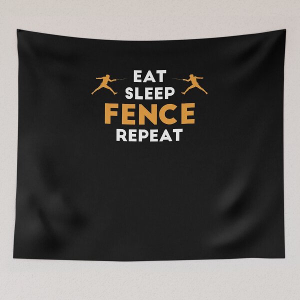 Item preview, Eat Sleep Fencing Repeat Fencer Gift designed and sold by jeffded.