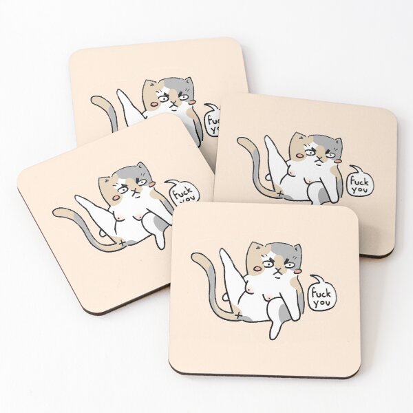 Item preview, Angry Cat Butt (F**k You) - Pink designed and sold by Hamburgirl Art.