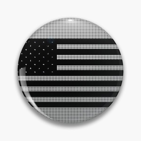 Item preview, US Flag Black and White designed and sold by AJ505.