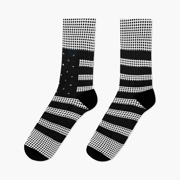 Item preview, US Flag Black and White designed and sold by AJ505.