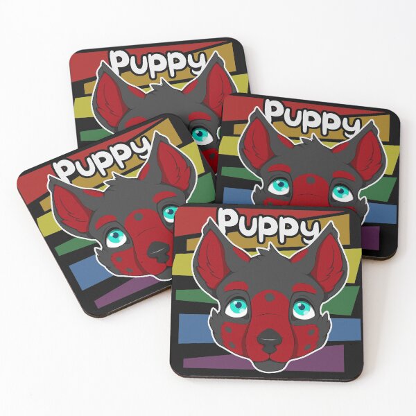 Item preview, Dark Red Rainbow Puppy designed and sold by LilRoar.
