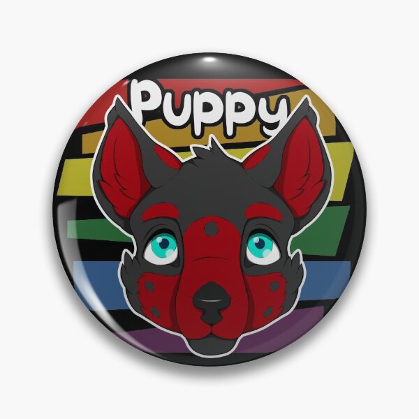 Item preview, Dark Red Rainbow Puppy designed and sold by LilRoar.