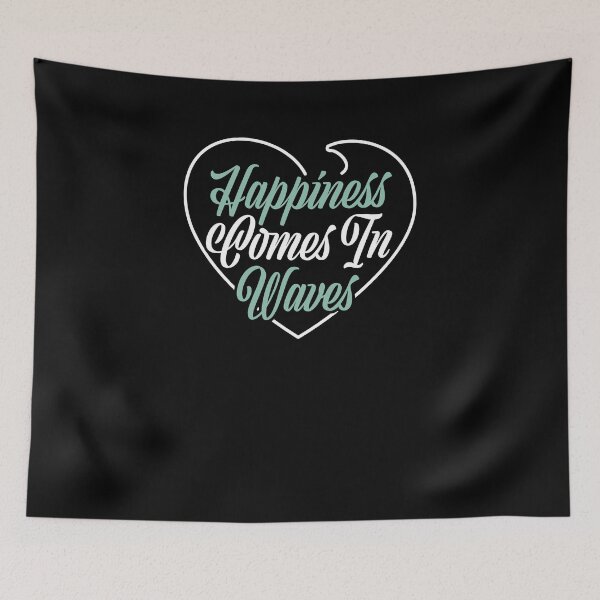 Item preview, Hapiness Comes In Waves Kitesurfing Gift designed and sold by jeffded.