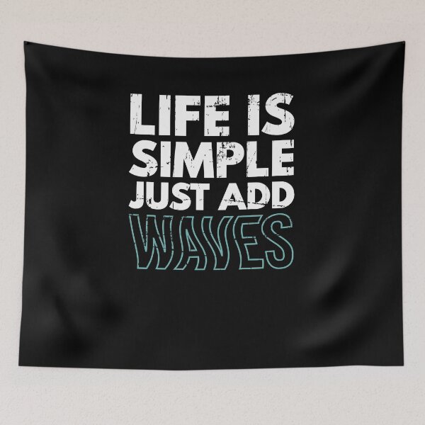 Item preview, Life Is Simple Add Waves Kitesurfing Gift Surfer designed and sold by jeffded.