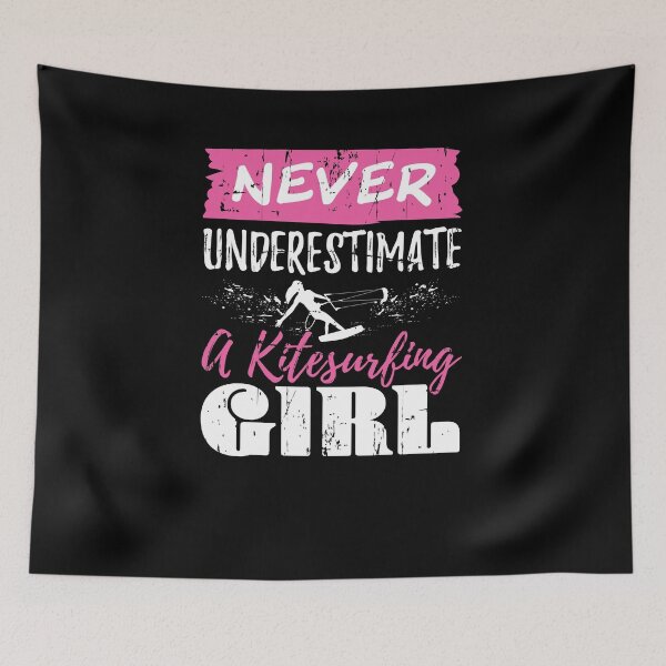 Item preview, Never Underestimate A Girl Kitesurfing Gift designed and sold by jeffded.