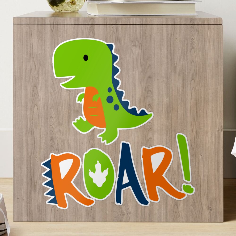 Cute Dino Stickers. Roar Stickers Graphic by StudioSVG · Creative Fabrica