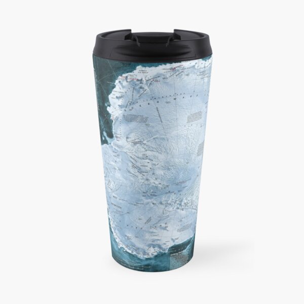  Satellite map of Antarctica - Спутниковая карта Антарктиды Travel Coffee Mug