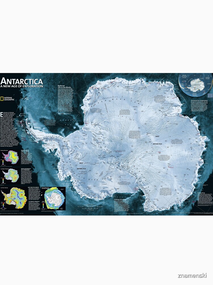 Satellite map of Antarctica - Спутниковая карта Антарктиды #Satellitemap #Antarctica by znamenski