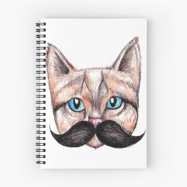 Item preview, Moustache Cat designed and sold by ishkaart.