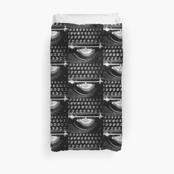 A Typewriter Named Old Ironsides (lifeanalog.com) Duvet Cover