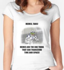 "Memes, TARS!" Interstellar Design Women's Fitted Scoop T-Shirt