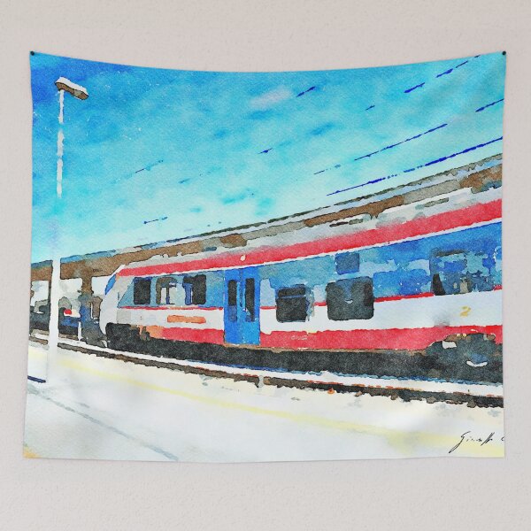 Item preview, Railway station designed and sold by Giuseppe Cocco.