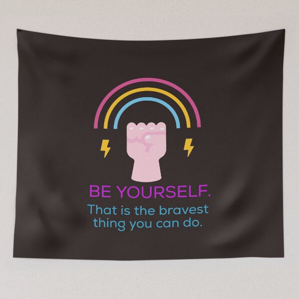 Item preview, Be yourself. Be brave. designed and sold by PaperDreamPod.