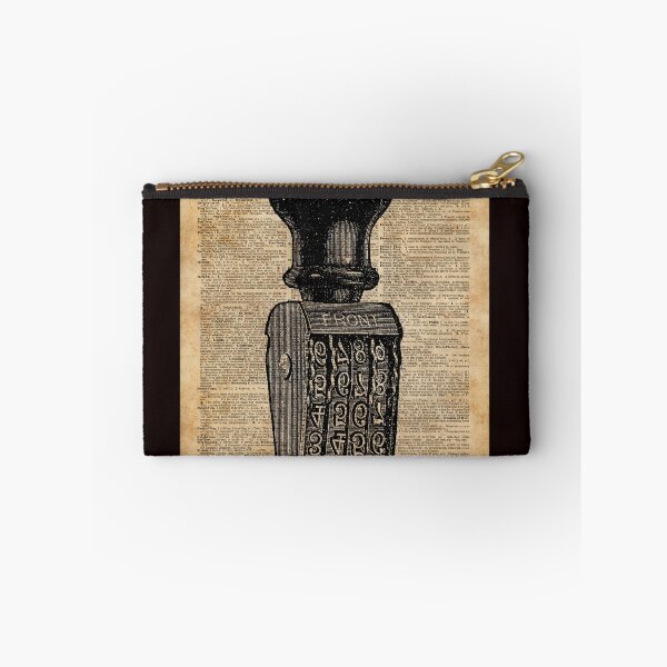 Item preview, Vintage Handstamp Illustation Over Old Book Page designed and sold by DictionaryArt.