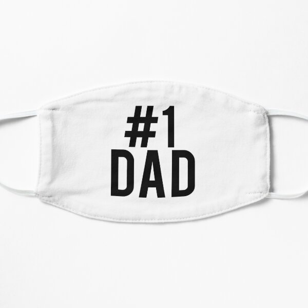 Father's Day "#1 Dad" Design  Flat Mask