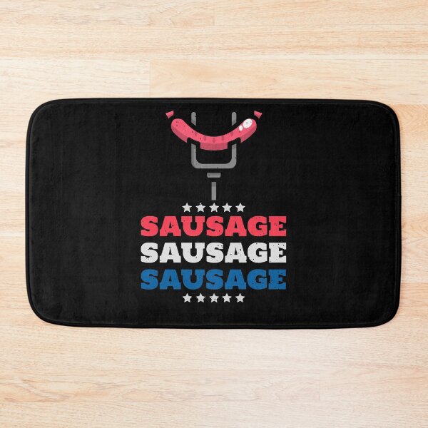 Item preview, BBQ Sausage USA Red White and Blue designed and sold by AndApArt.
