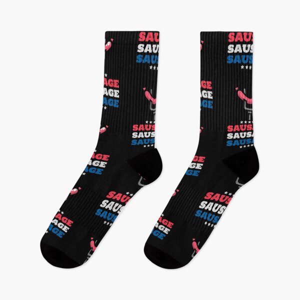 Item preview, BBQ Sausage USA Red White and Blue designed and sold by AndApArt.