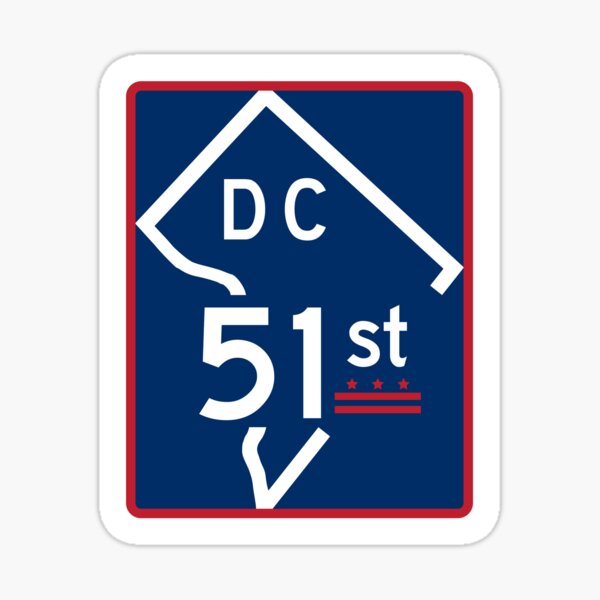 The Road To Statehood - DC 51 (#2) Sticker