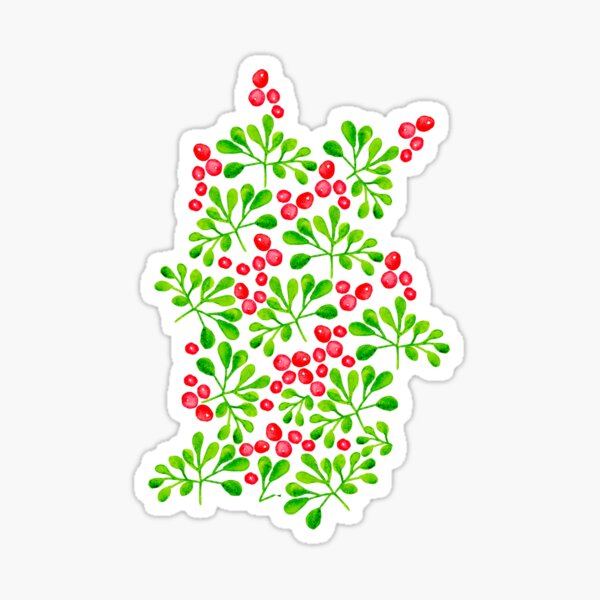 Christmas Branch + Berries Sticker