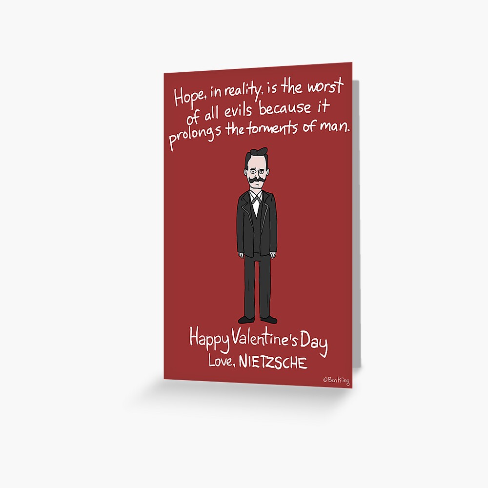 Friedrich Nietzsche Greeting Card for Sale by Ben Kling | Redbubble