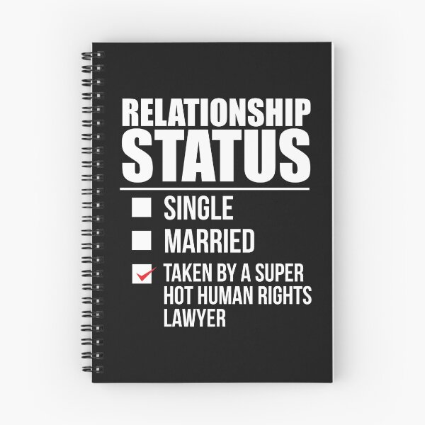 Item preview, Relationship status taken by super hot Human Rights Lawyer Law School Attorney Valentine's Day designed and sold by losttribe.