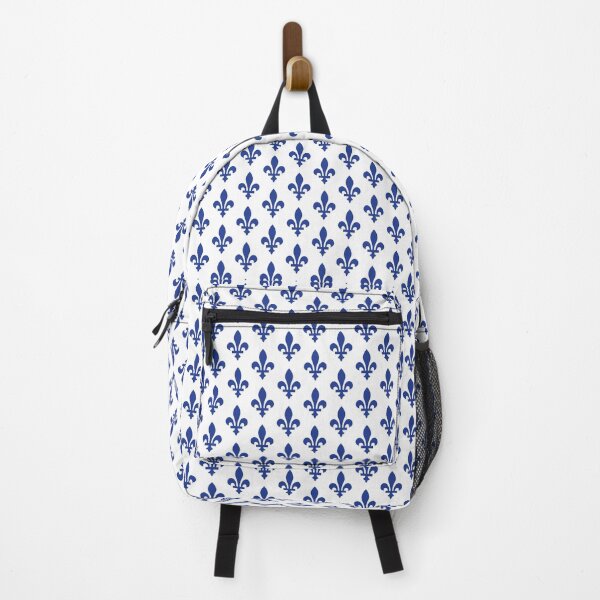 Item preview, Lily Flower Pattern | Fleur de Lys du Québec | Blue and White designed and sold by GDCdesigns.
