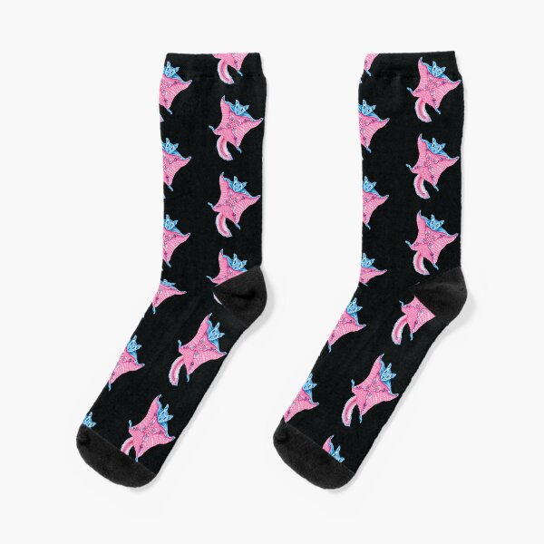 Flying Squirrel Pattern Socks