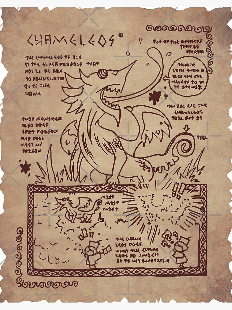 Disover Monster Hunter - Chameleos Page Premium Matte Vertical Poster
